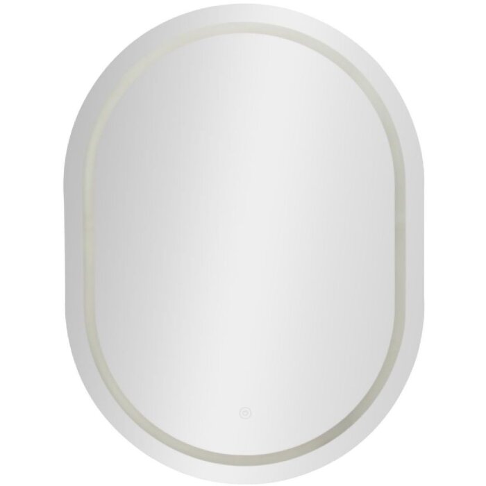 Espejo de pared LED SIMPLE Oval Mauro Ferretti 60x3,5x80 cm Plata