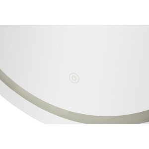 Espejo de pared LED SIMPLE Oval Mauro Ferretti 60x3,5x80 cm Plata