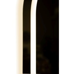 Espejo de pared LED SIMPLE Oval Mauro Ferretti 60x3,5x80 cm Plata