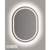 Espejo de pared LED SIMPLE Oval Mauro Ferretti 60x3,5x80 cm Plata