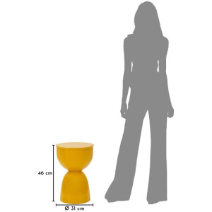 Mauro Ferretti Beistelltisch YAO Senape Ø31x46cm