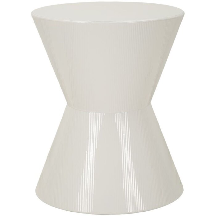 Mauro Ferretti Beistelltisch OYO Ø 45x55 cm Weiß