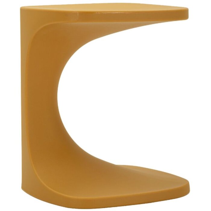 Tabla auxiliar Mauro Ferretti Ibiza Mostaza 42x42x52 cm