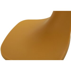 Tabla auxiliar Mauro Ferretti Ibiza Mostaza 42x42x52 cm