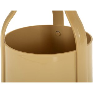 Mesa auxiliar Mauro Ferretti Iris Creme Ø44x43 cm Plástico