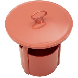 Mesa auxiliar Mauro Ferretti Iris Rojo Ø44x43 cm