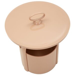 Escritorio auxiliar Mauro Ferretti Iris Rosa Ø44x43 cm Plástico