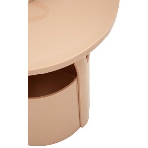 Escritorio auxiliar Mauro Ferretti Iris Rosa Ø44x43 cm Plástico