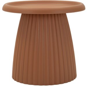 Mesa auxiliar Mauro Ferretti Geax Roja Ø50x45 cm Plástico