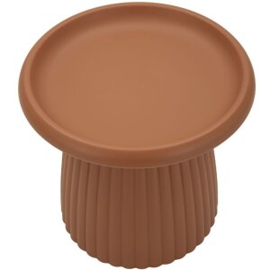 Mesa auxiliar Mauro Ferretti Geax Roja Ø50x45 cm Plástico