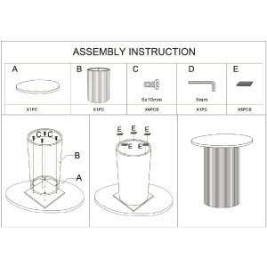 Mesa auxiliar Mauro Ferretti Frankfurt Mármol 35x37x53 cm Rojo Blanco