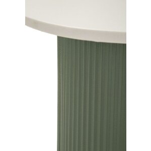 Mesa auxiliar Mauro Ferretti Frankfurt Mármol 40x42x45 cm Verde Blanco