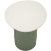 Mesa auxiliar Mauro Ferretti Frankfurt Mármol 40x42x45 cm Verde Blanco