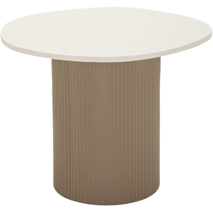 Mesa auxiliar Mauro Ferretti Frankfurt Mármol 46x48x39 cm Gris Blanco