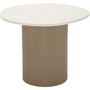 Mesa auxiliar Mauro Ferretti Frankfurt Mármol 46x48x39 cm Gris Blanco