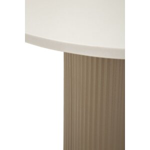 Mesa auxiliar Mauro Ferretti Frankfurt Mármol 46x48x39 cm Gris Blanco