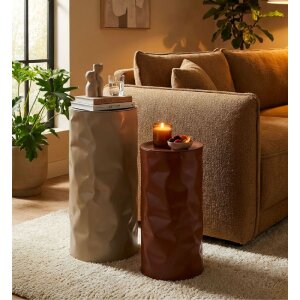 Set de mesas auxiliares Mauro Ferretti Norimberga Ø30x70 / Ø27x60 cm Metall