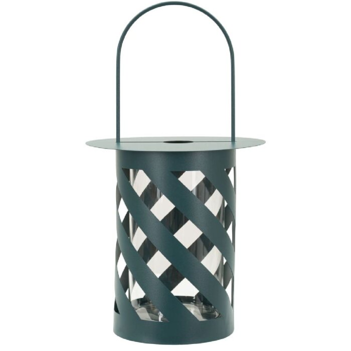 Lámpara Saturno Ottanio Twist de Mauro Ferretti Ø23x43 cm Metall Glas