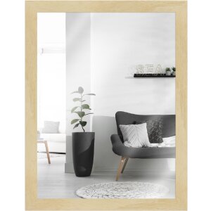 Espejo de pared MendeFrames H980 de madera maciza Negro Natural Blanco 20x20 hasta 70x100 cm