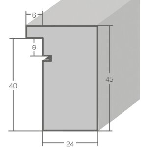Marco de fotos de madera MendeFrames H970 blanco con vetas 20x25 cm cristal de museo
