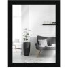 Espejo de pared MendeFrames H970 negro con vetas 29,7x42 cm