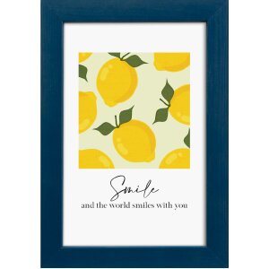 Marco de fotos Goldbuch Lunaro de madera con perfil plano, 3 formatos, verde, indigo, rosa, lila, amarillo