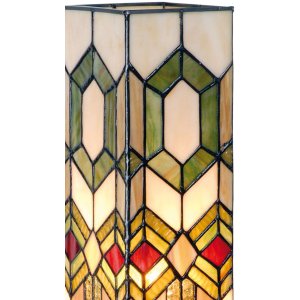 Columna luminosa Tiffany figuras geométricas...
