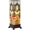 Columna luminosa Tiffany figuras geométricas 12,5x35 cm