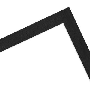 Marco de fotos de madera MendeFrames 960 negro con textura 45x60 cm Vidrio de arte