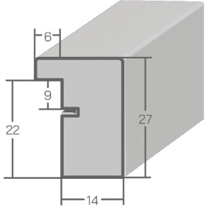 Marco de fotos de madera MendeFrames 960 blanco maseado 50x65 cm vidrio transparente