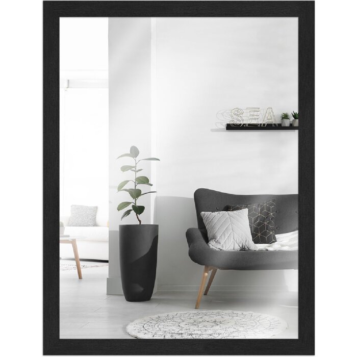 Espejo MendeFrames Serie H960 Negro Moteado 50x65 cm
