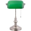 LumiLamp 5LL-5100 Lámpara de escritorio Banker Lámpara 27x17x41 cm Verde Metal Vidrio