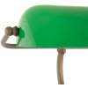 Lámpara de mesa de oficina vidrio verde Ø 27x40 cm