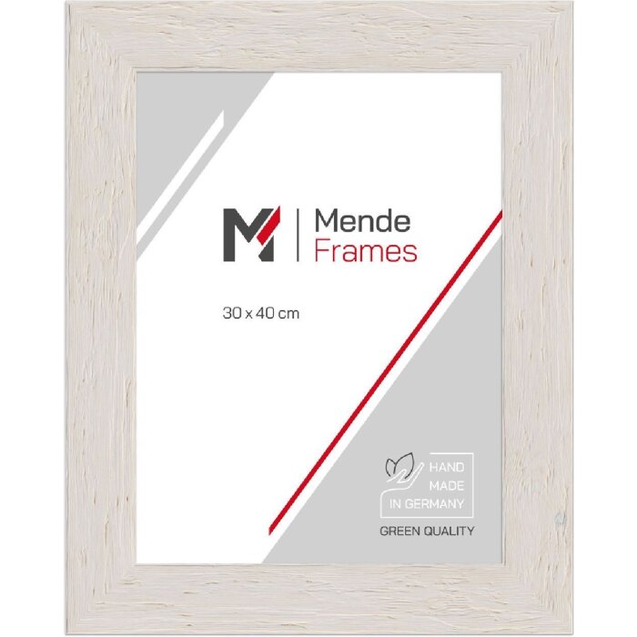 Marco de fotos de madera MendeFrames Profil 780 blanco 28x35 cm con cristal de seguridad