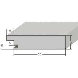 Espejo de pared MendeFrames H780 Casa Playa 30x40 cm blanco
