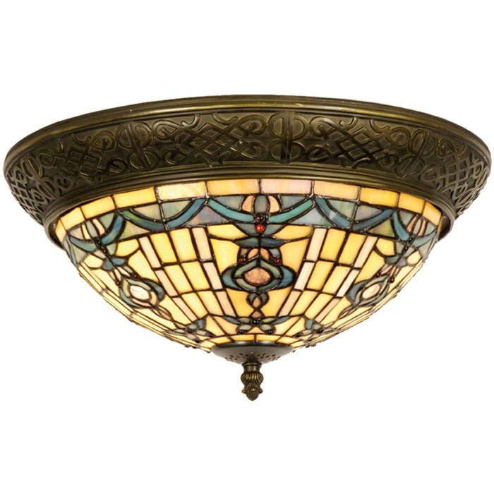 5LL-5351 Lámpara de techo de cristal Tiffany 38 cm