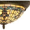 5LL-5351 Lámpara de techo de cristal Tiffany 38 cm