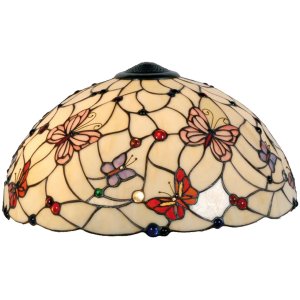 Pantalla de cristal mariposa 50 cm