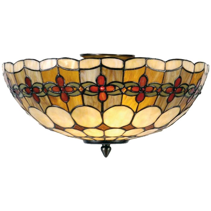 Plafón Tiffany 40 cm multicolor