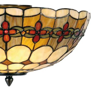 Plafón Tiffany 40 cm multicolor