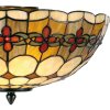 Plafón Tiffany 40 cm multicolor