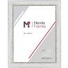 Marco de fotos MendeFrames H690 Vintage 45x60 cm blanco con vidrio de museo