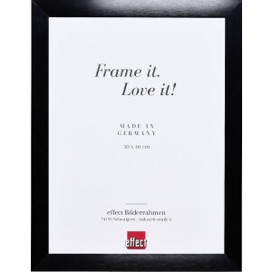 Marco de fotos Effect A1 Protección contra incendios Profil S3 Aluminio 30 mm Negro Plata