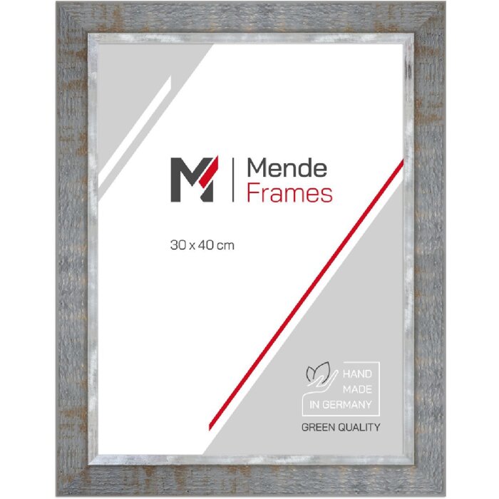 Marco de fotos MendeFrames H670 Industrial 21x29,7 cm gris cristal de museo