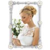 Marco de fotos de metal ZEP Strauss 10x15 cm pared de satén plateado