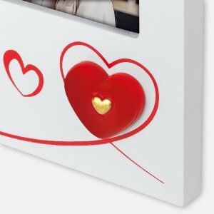 Marco de fotos Roberta 10x15 cm madera blanco con...