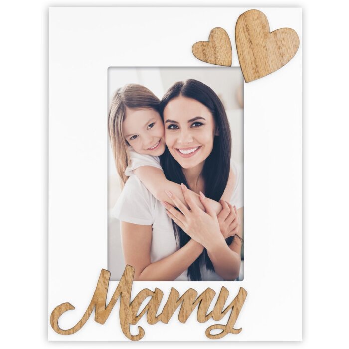 Marco de fotos de madera Mamy 10x15 cm vertical