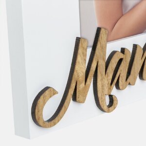 Marco de fotos de madera Mamy 10x15 cm vertical