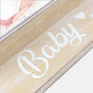 Marco de fotos ZEP Teodoro 10x15 cm azul para bebés con diseño de oso de peluche