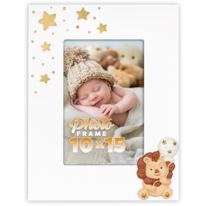 Marco de fotos Baby Tommaso 10x15 cm vertical blanco ZEP...